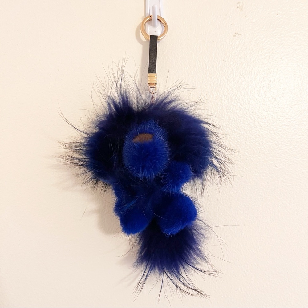 Royal Blue Lion Bag Charm